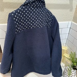 JCrew 3/4 fleece pull over